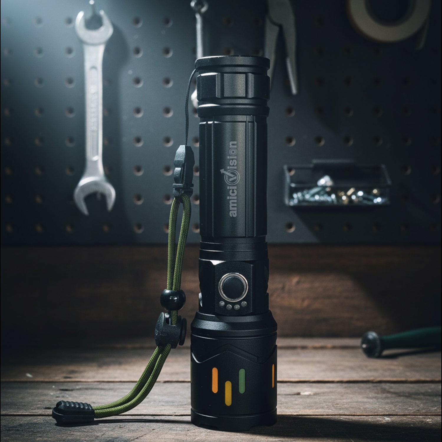 Rechargeable LED Torch with 5000mAh Battery | High Power Flashlight with 5 Light Modes