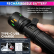 Rechargeable LED Torch with 5000mAh Battery | High Power Flashlight with 5 Light Modes