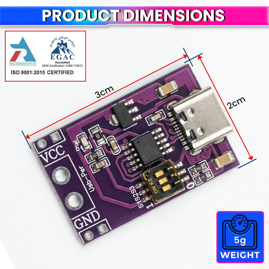 USB Type-C PD QC Trigger Module Adjustable 5V-20V Fast Charge Board