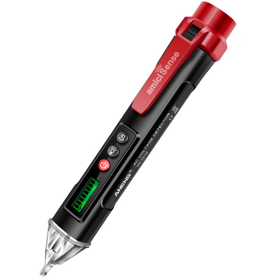 Non-Contact Voltage Tester – AC 12–1000V Live/Null Wire Tester with Flashlight & Breakpoint Detection