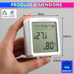 WiFi Temperature Humidity Monitor Smart Thermo-Hygrometer Sensor with App Control and Built-In Alarm