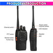 Walkie Talkie 2-Way Radio |16 Channel Rechargeable Handheld Transceiver with VOX, Flashlight & Low Battery Alarm