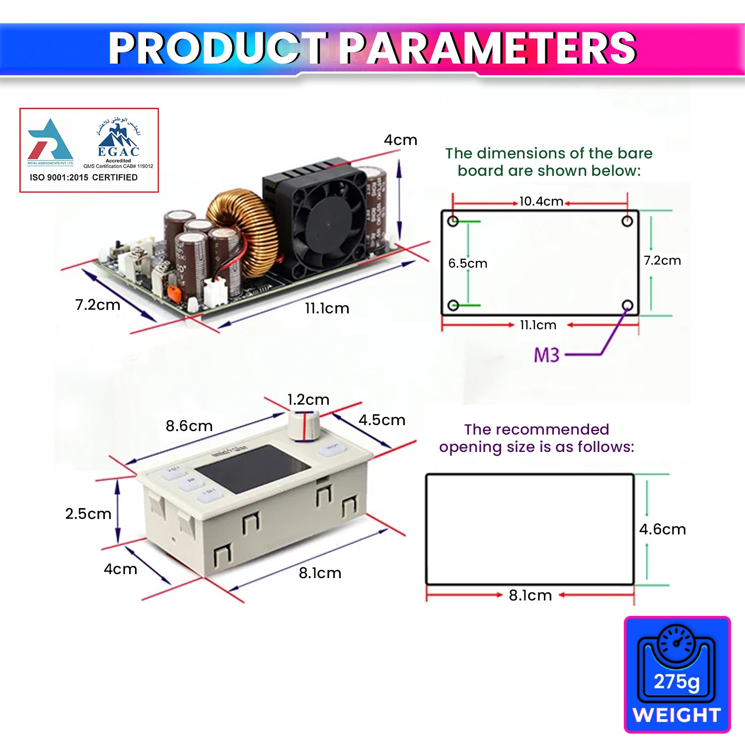 XY7025S CNC Step-Down DC Power Supply Module 0–70V 25A 1750W