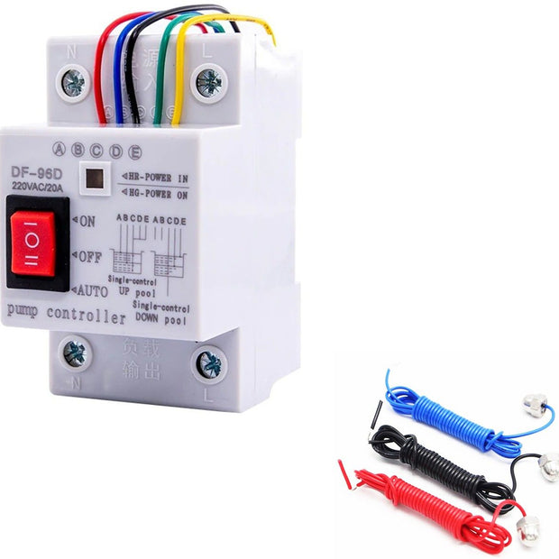 220V 10A Automatic Water Level Controller Switch with 2m Sensors