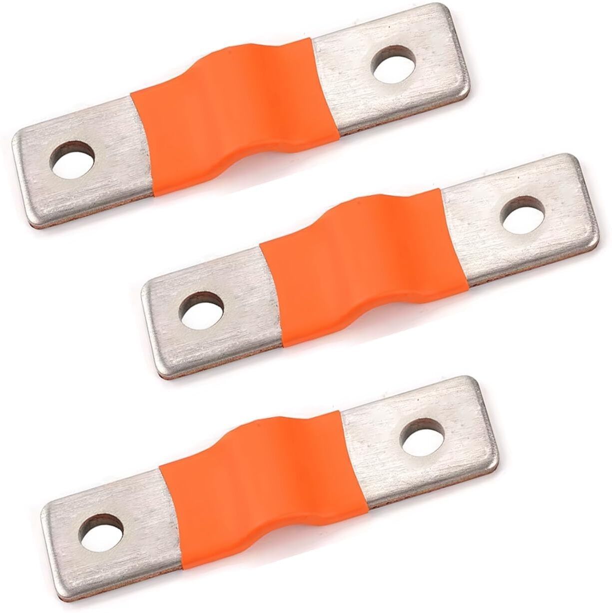 100A Pure Copper Flexible Busbar Battery Connector for LiFePO4 Lithium Batteries ( pack of 3 )