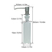Kitchen Sink Soap Dispenser Top Refill Built-in Countertop Dispenser amiciKart