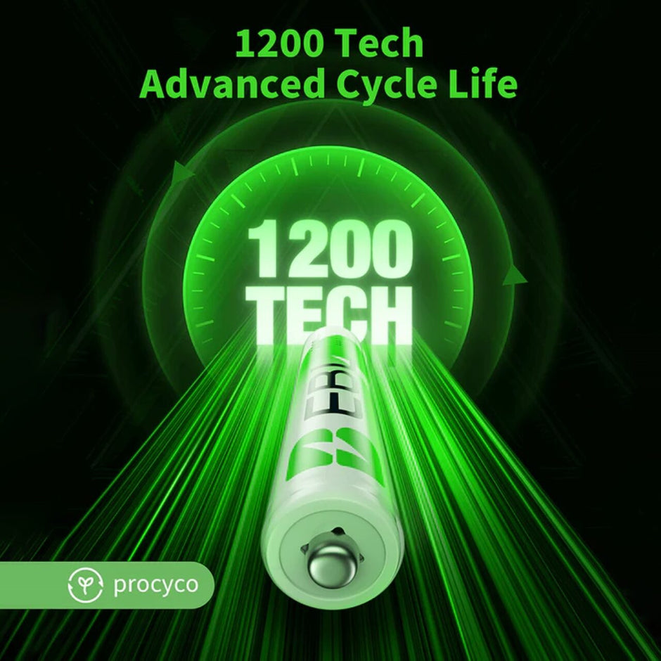 EBL AAA Rechargeable Batteries 1100mAh – High Capacity Ni-MH 1.2V AAA Batteries, Pack of 4 amiciKart c0tmiz-hs.myshopify.com