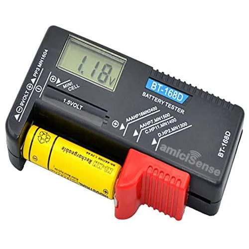 Tester Digitale Per Batterie 168Max BT168, Per 18650, AA, 9V, Nuovo