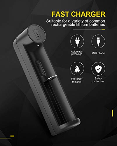 Universal Smart Charger for 21700, 26650, 18650 & Other Rechargeable Batteries