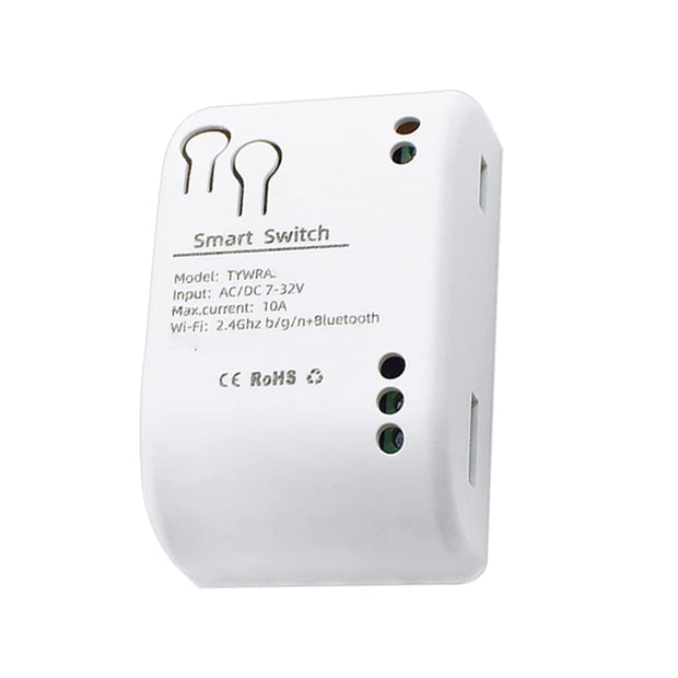 WiFi Smart Switch Relay, Timer Switch Remote Control DC 7~32V, 10A 220V AC/DC, Alexa, Google & SmartLife App