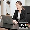4-in-1 Decibel Meter – 30–130 dBA Sound Level with LED Display, Temp, Humidity & Clock