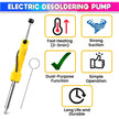 2-in-1 Electric Desoldering Pen Built-in Heating & Suction, One-Hand Operation for Circuit Board Repair amiciKart