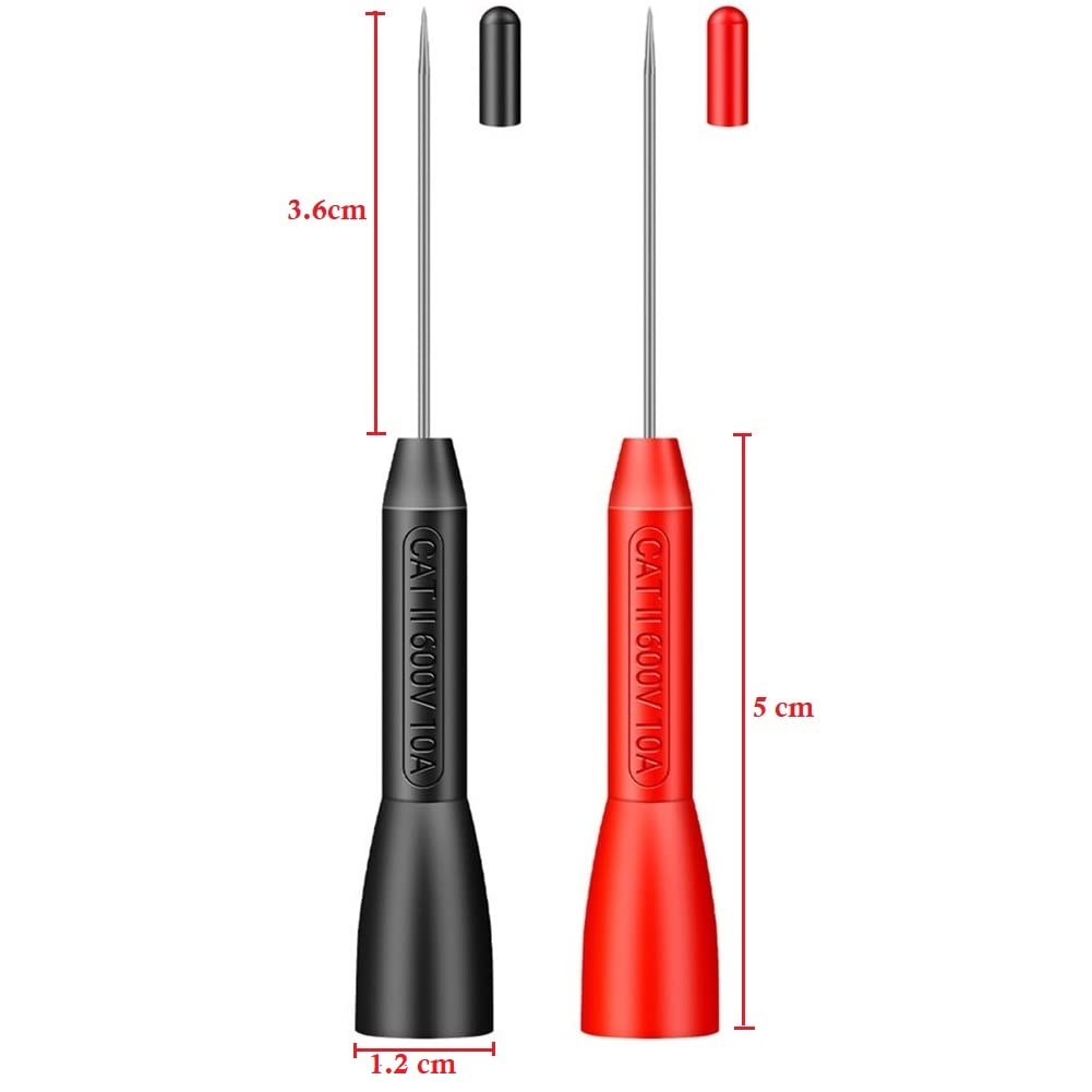 Needle Attachment for Test Probes, 600V/10A Non Destructive Multimeter Needle Tip amiciKart c0tmiz-hs.myshopify.com