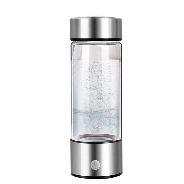 Portable Hydrogen Water Bottle Rechargeable Glass Hydrogen Generator for Rich Antioxidant Healthy Hydration