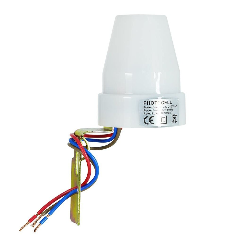 Automatic On/Off Street Light Switch Controller AC 220V 10A Photocell Sensor for Outdoor Lights amiciKart