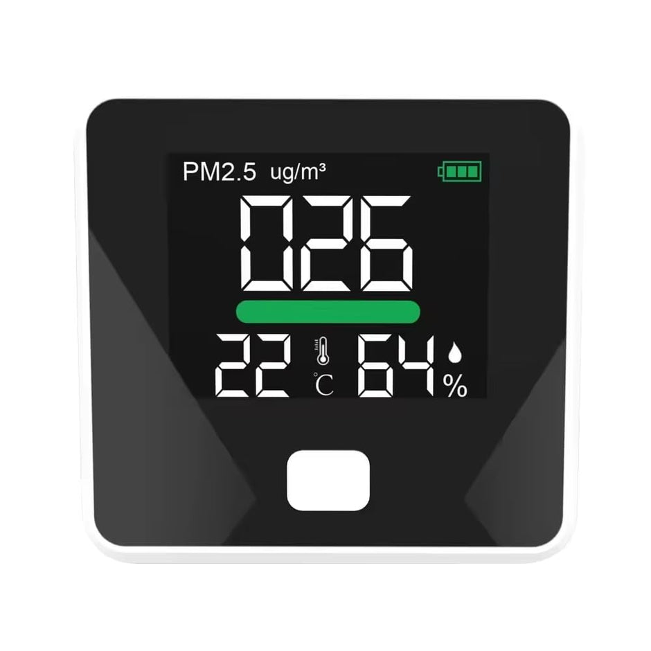 WiFi PM2.5 Air Quality Monitor – Temp & Humidity Sensor, Real-Time AQI, SmartLife App