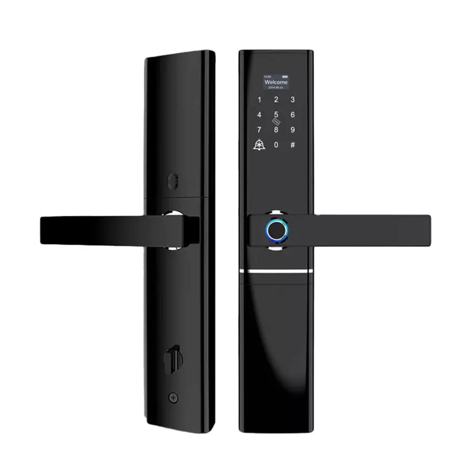 Multi-Access Smart Door Lock – Biometric Fingerprint, Smart Card Access, Mechanical Key, 4xAA Battery | Black amiciKart c0tmiz-hs.myshopify.com