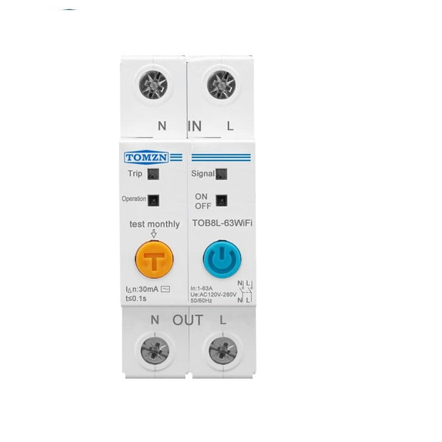 amiciSmart WiFi MCB, Circuit Breaker & Energy Meter with Over Voltage/Load Protection