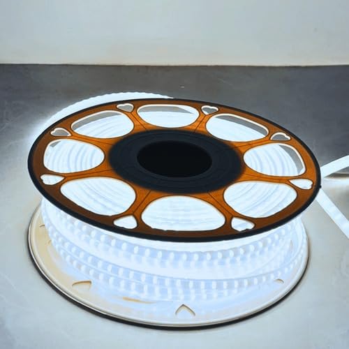 White 40m LED Rope Light with Flexible & Adjustable Decorative Lighting Strip for Home Or Festive Décor (120 LEDs/m)