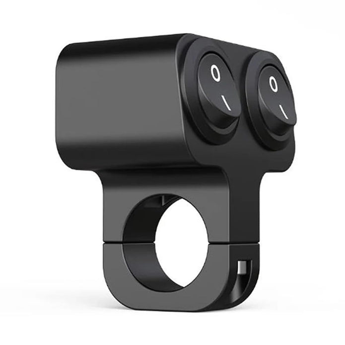 12V Waterproof 22mm Motorcycle Handlebar Switch – Dual Control Button for Fog Lamps & Accessories