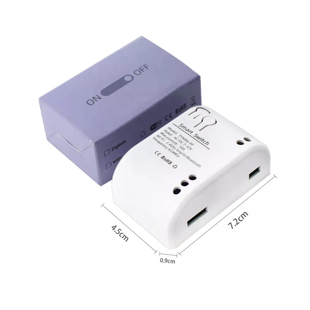 WiFi Smart Switch Relay, Timer Switch Remote Control DC 7~32V, 10A 220V AC/DC, Alexa, Google & SmartLife App amiciKart c0tmiz-hs.myshopify.com