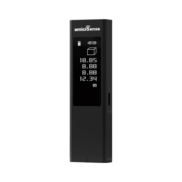 amiciSense Laser Distance Meter with Touch Display - 40m Digital Ruler with Type-C Charging, Multi-Measurement Modes (Area,Length,Volume,Angle,etc.)