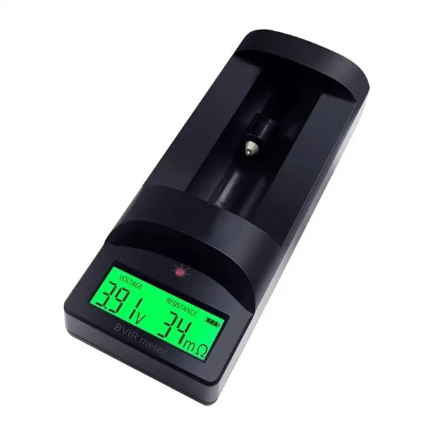 BVIR Battery Tester 0–999mΩ with LCD, for Lead-Acid & Lithium Battery Voltage/Resistance Check amiciKart