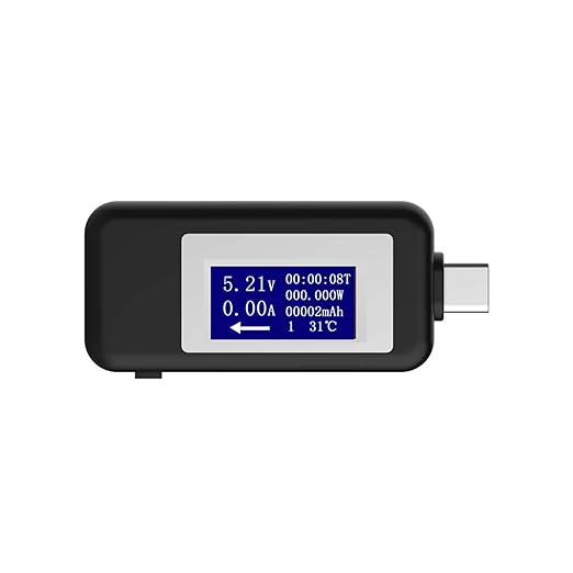 6-in-1 & 10-in-1 Digital USB-C Tester – Voltage, Current, Power, Capacity, Time & Temperature Monitor