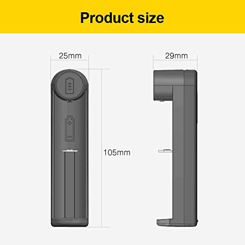 Universal Smart Charger for 21700, 26650, 18650 & Other Rechargeable Batteries amiciKart