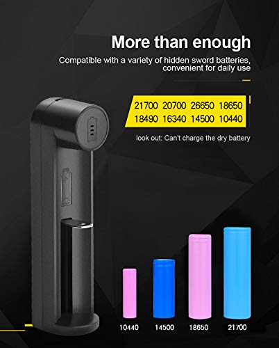Universal Smart Charger for 21700, 26650, 18650 & Other Rechargeable Batteries