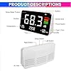 4-in-1 Decibel Meter – 30–130 dBA Sound Level with LED Display, Temp, Humidity & Clock
