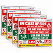 Fire Safety Sign Board In Case of Fire Do Not Use Lift | Hindi English   | Wall-Mount Display
