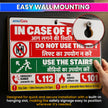 Fire Safety Sign Board In Case of Fire Do Not Use Lift | Hindi English   | Wall-Mount Display