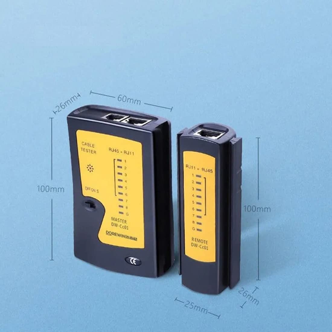 Wire Tester RJ45 RJ11 LAN Network Cable Tester with 9V Battery amiciKart c0tmiz-hs.myshopify.com