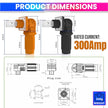 amiciSolar Quick Battery Connector Terminal – 120A 1500V DC, Heavy Duty Power Connector for Battery, Solar & Industrial Systems