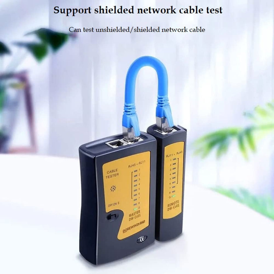 Wire Tester RJ45 RJ11 LAN Network Cable Tester with 9V Battery amiciKart c0tmiz-hs.myshopify.com