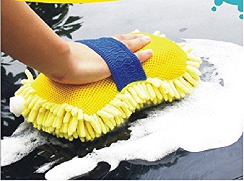2 in 1 Microfiber for Wash and Dry with Sponge for Bathroom, Car, Table, Kitchen Cleaning amiciKart c0tmiz-hs.myshopify.com