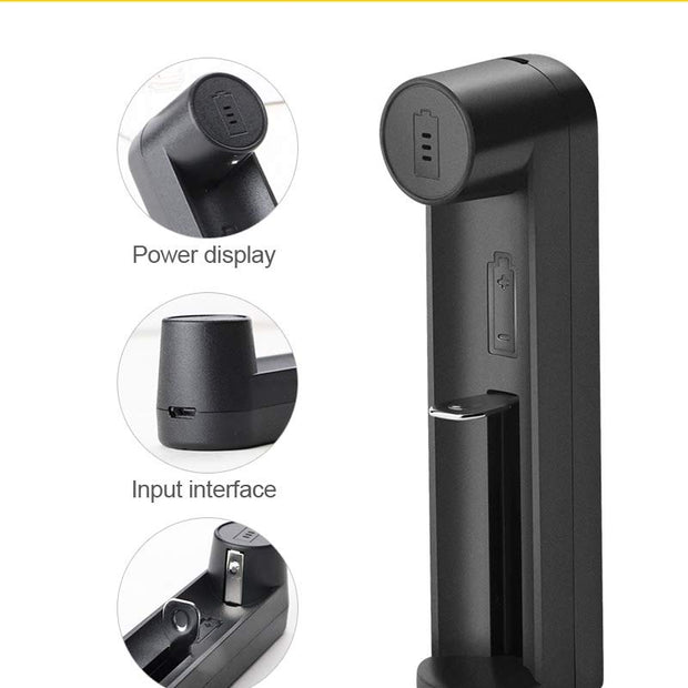 Universal Smart Charger for 21700, 26650, 18650 & Other Rechargeable Batteries amiciKart