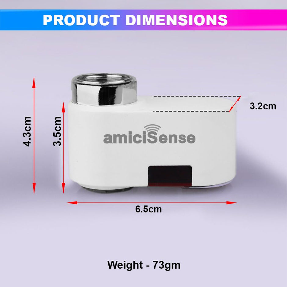 Automatic Touchless Tap, Upgraded Dual Sensor Water Faucet With Type-C Charging And 2 In 1 Adapter