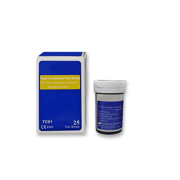 Cholesterol Test Strips (25Pcs) amiciKart c0tmiz-hs.myshopify.com