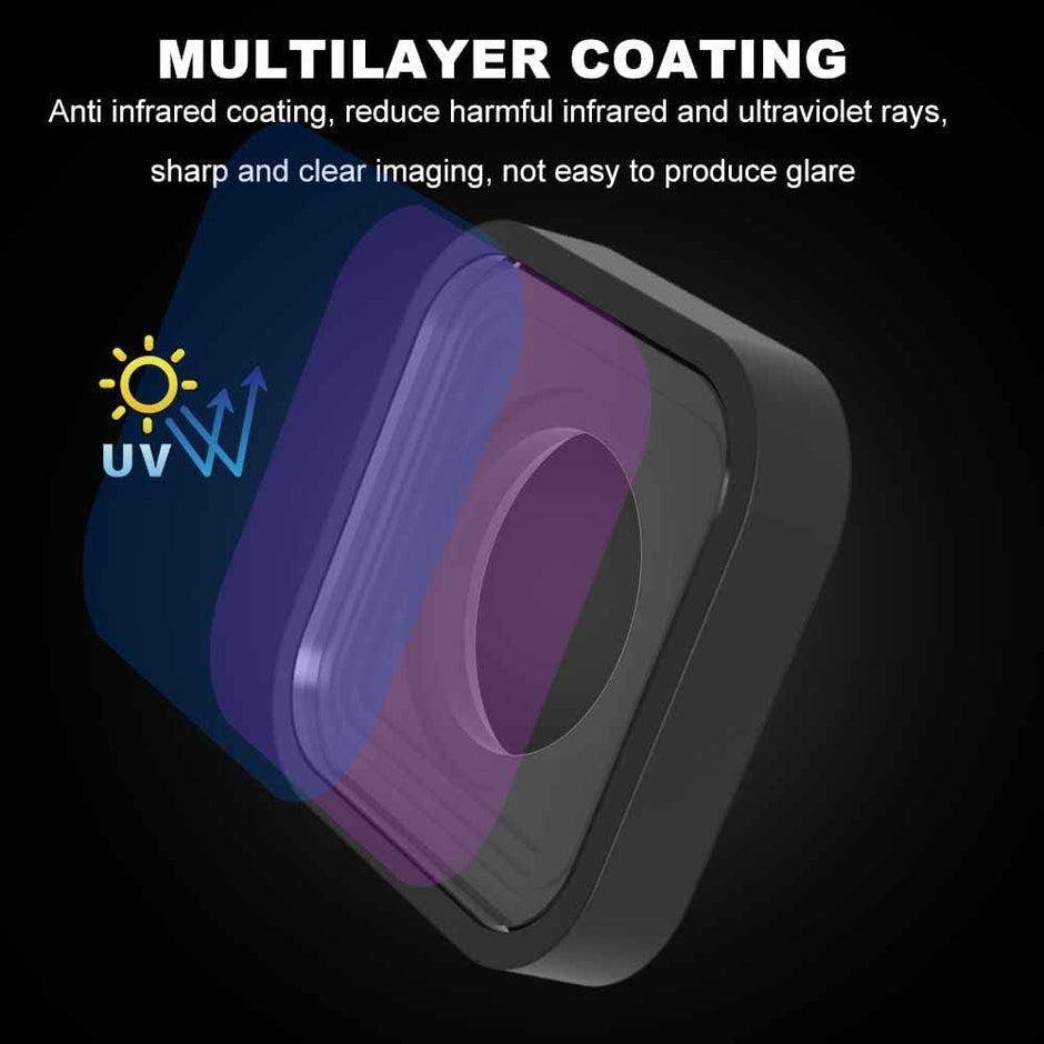 15X Macro Lens Filter for GoPro Hero11 Hero 10 Hero 9 Action Camera, Close Up Photography amiciKart