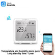 amiciSmart WiFi Temperature Humidity Monitor, Thermometer Hygrometer Sensor with App Control and Built-In Alarm