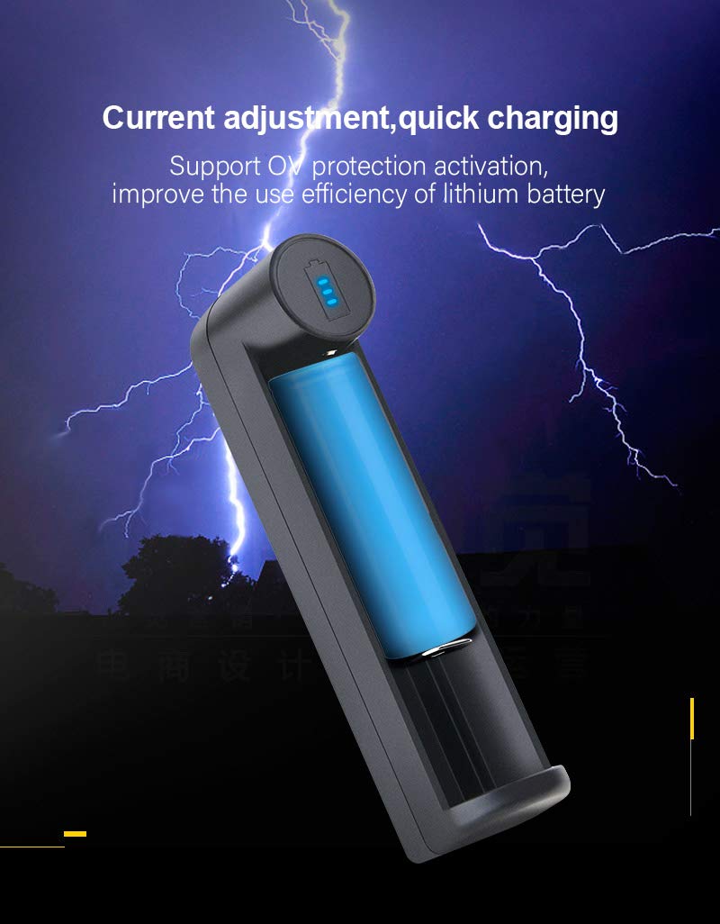 Universal Smart Charger for 21700, 26650, 18650 & Other Rechargeable Batteries