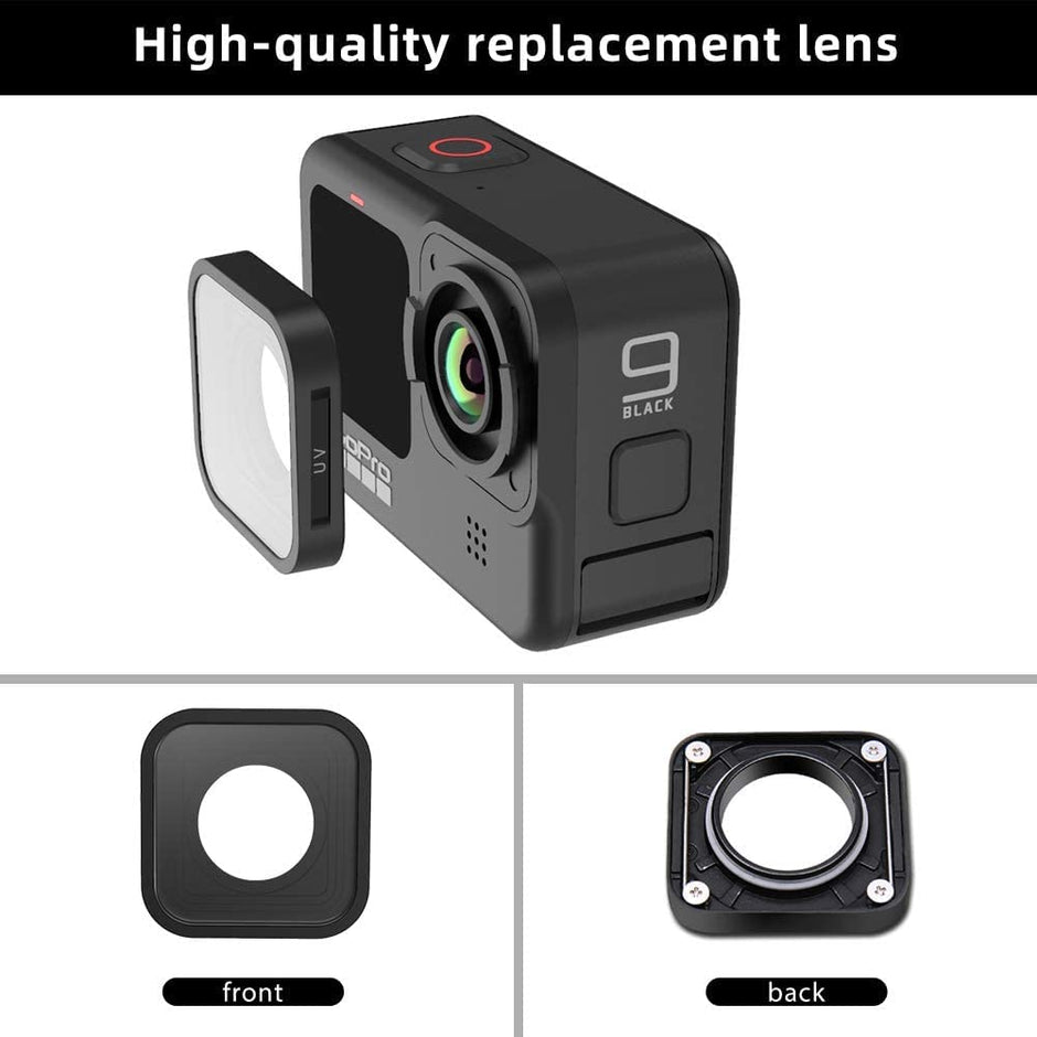 UV Lens Filter for GoPro Hero 9/10/ 11 Action Camera, Anti-Fog HD Tempered Glass Lens Protector amiciKart c0tmiz-hs.myshopify.com