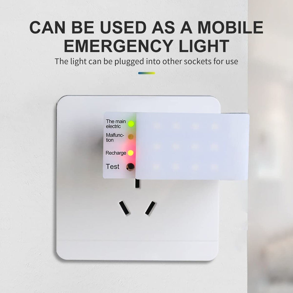 amiciSmart 230V Emergency Light, Auto Rechargeable LED Light for Fuse Box, Electric Panels