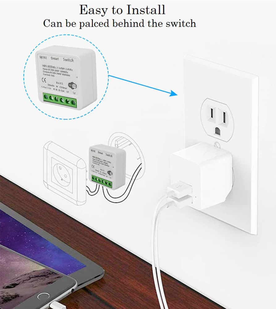 16A WiFi Smart Timer Switch | 2-Way Control | Works with Alexa, Google & Smart Life App