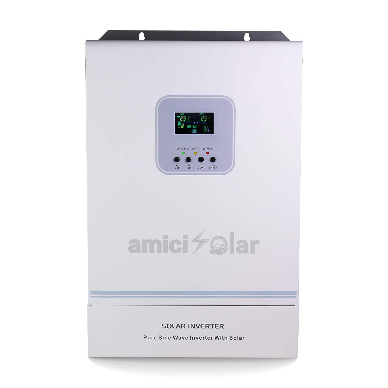 MPPT Solar Inverter | Dual AC & DC Input| Supports 2000W Solar Panel (1.6kW Hybrid Inverter)