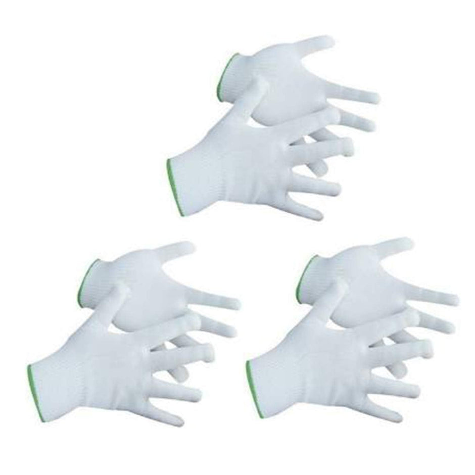 Lint Free Nylon Gloves, Clean Room gloves, Free Size, White Color (3 Pair Gloves) amiciKart c0tmiz-hs.myshopify.com