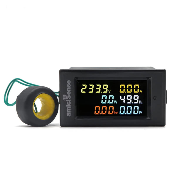 6-in-1 Digital Power Meter, 100A 40–300V AC with Multi-Colour Display (22kW) amiciKart c0tmiz-hs.myshopify.com