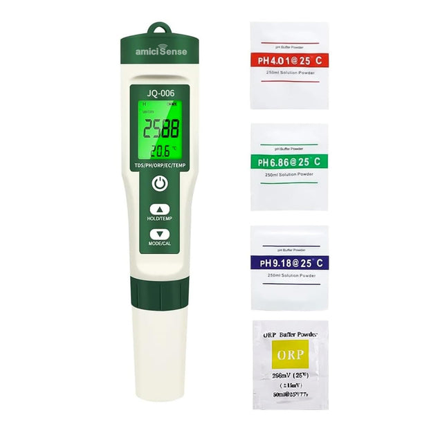 10-in-1 Digital Water Quality Tester | pH, EC, TDS, ORP, Salinity & Temp Meter